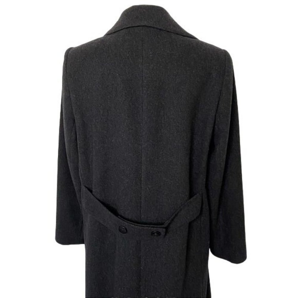Vintage Forecaster of Boston Full Length Dark Charcoal Wool Cashmere Woman's Coa - Picture 6 of 14